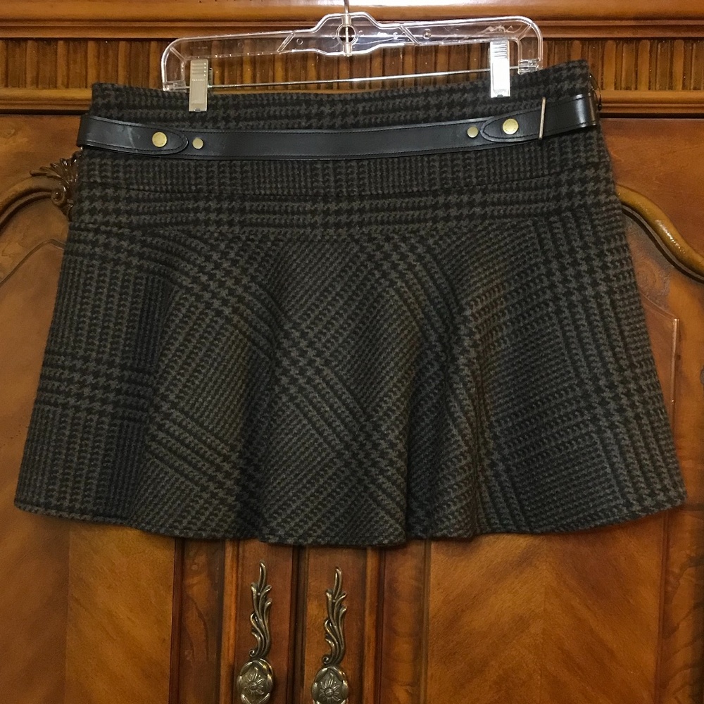 Belstaff Wool Tartan Skirt NWT